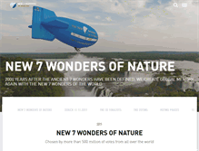 Tablet Screenshot of nature.new7wonders.com